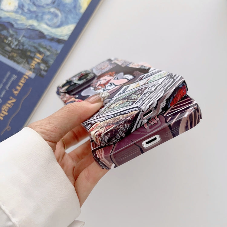 For iPhone 11 Precise Hole Oil Painting Glossy PC Phone Case(Train) - iPhone 11 Cases by PMC TechLife | Online Shopping South Africa | PMC TechLife