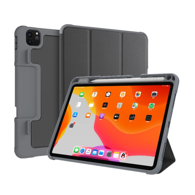 For iPad Pro 11 2022 / 2021 / 2020 Mutural Horizontal Flip Leather Tablet Case with Holder & Pen Slot(Black) - iPad Pro 11 (2022/2021) Cases by Mutural | Online Shopping South Africa | PMC Jewellery | Buy Now Pay Later Mobicred