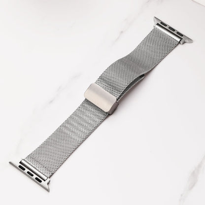 Milan Fold Buckle Metal Watch Band For Apple Watch Series 8&7 41mm / SE 2&6&SE&5&4 40mm / 3&2&1 38mm (Orange Green) - Watch Bands by PMC Jewellery | Online Shopping South Africa | PMC Jewellery