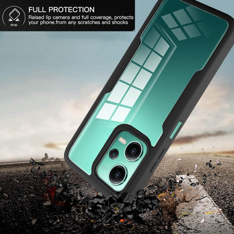 For Xiaomi Redmi Note 12 5G / Poco X5 Acrylic + TPU 360 Degrees Full Coverage Phone Case(Black) - free shipping - PMC TechLife - Order now!