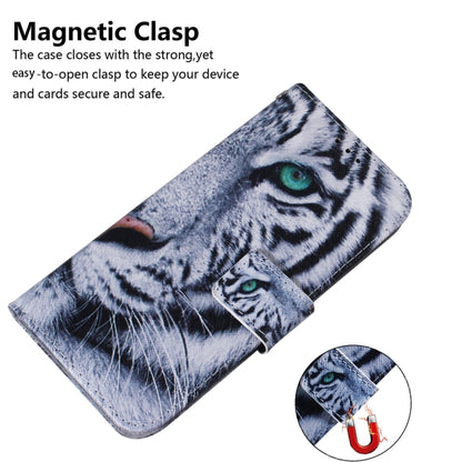 For Xiaomi Redmi 12C / 11A Coloured Drawing Flip Leather Phone Case(Tiger) - Xiaomi Cases by PMC Jewellery | Online Shopping South Africa | PMC Jewellery