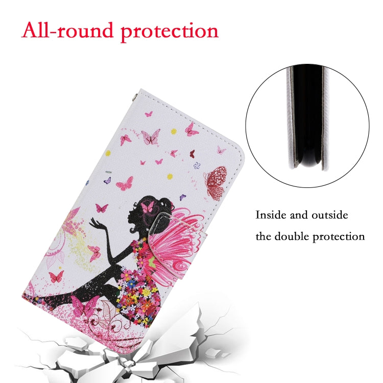 For Xiaomi Redmi 12C Colored Drawing Pattern Flip Leather Phone Case(Dancing Girl) - Xiaomi Cases by PMC Jewellery | Online Shopping South Africa | PMC Jewellery