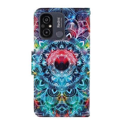 For Xiaomi Redmi 12C Colored Drawing Pattern Flip Leather Phone Case(Mandala) - Xiaomi Cases by PMC Jewellery | Online Shopping South Africa | PMC Jewellery