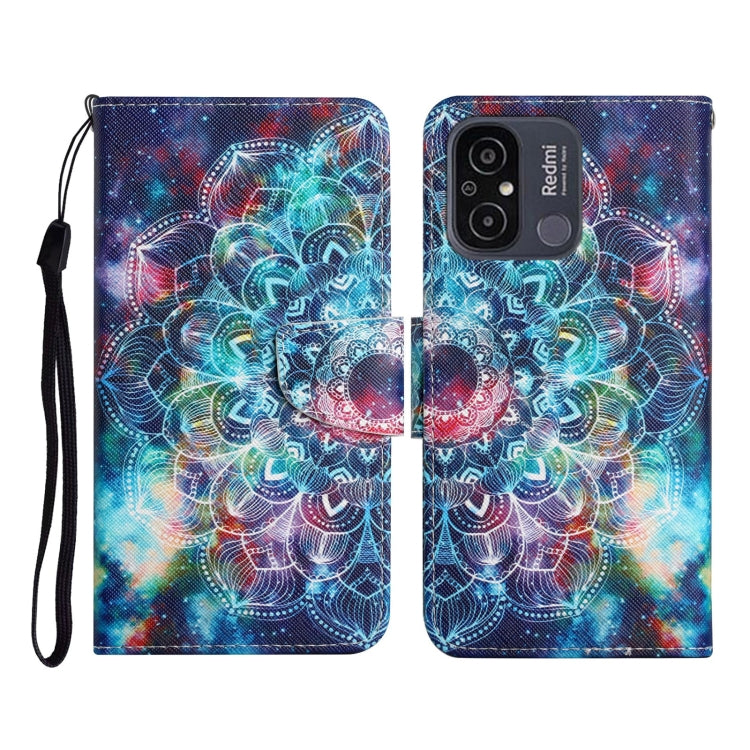 For Xiaomi Redmi 12C Colored Drawing Pattern Flip Leather Phone Case(Star Mandala) - Xiaomi Cases by PMC Jewellery | Online Shopping South Africa | PMC Jewellery