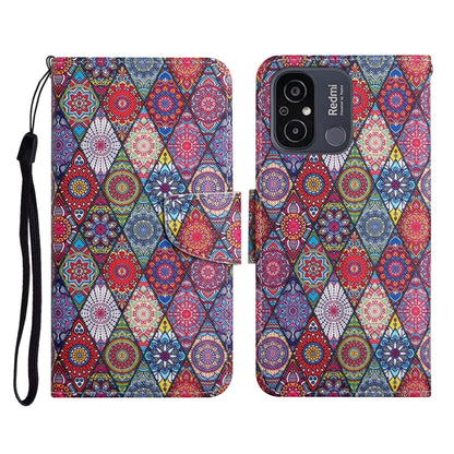 For Xiaomi Redmi 12C Colored Drawing Pattern Flip Leather Phone Case(Diamond Kaleidoscope) - Xiaomi Cases by PMC Jewellery | Online Shopping South Africa | PMC Jewellery