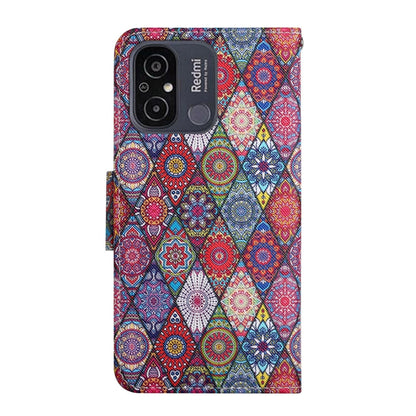 For Xiaomi Redmi 12C Colored Drawing Pattern Flip Leather Phone Case(Diamond Kaleidoscope) - Xiaomi Cases by PMC Jewellery | Online Shopping South Africa | PMC Jewellery