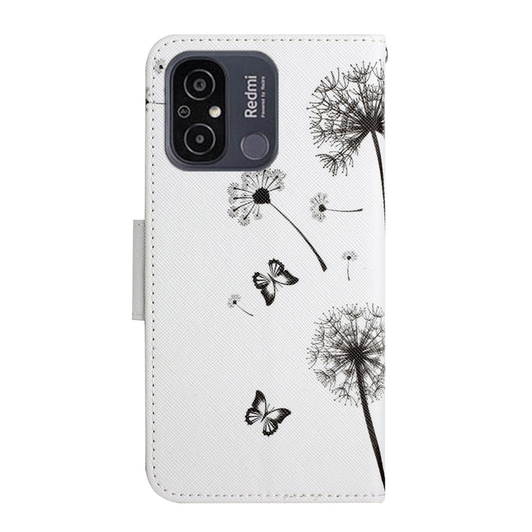 For Xiaomi Redmi 12C Colored Drawing Pattern Flip Leather Phone Case(Dandelion) - Xiaomi Cases by PMC Jewellery | Online Shopping South Africa | PMC Jewellery