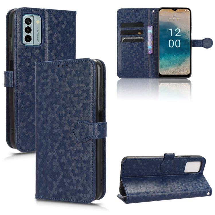 For Nokia G22 4G Honeycomb Dot Texture Leather Phone Case(Blue) - Nokia Cases by PMC Jewellery | Online Shopping South Africa | PMC Jewellery