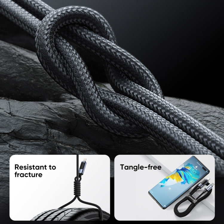 JOYROOM S-AC066A16 6A USB to USB-C / Type-C Digital Display Fast Charging Data Cable, Length:1.2m(Black) - free shipping - PMC TechLife - Order now!