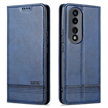 For Honor 90 Pro AZNS Magnetic Calf Texture Flip Leather Phone Case(Dark Blue) - Honor Cases by AZNS | Online Shopping South Africa | PMC Jewellery | Buy Now Pay Later Mobicred