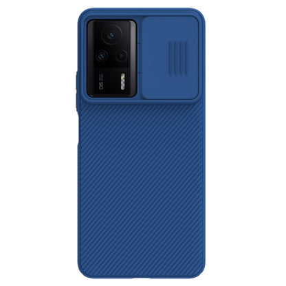 For Xiaomi Redmi K60E NILLKIN Black Mirror Series Camshield PC Phone Case(Blue) - Xiaomi Cases by NILLKIN | Online Shopping South Africa | PMC Jewellery | Buy Now Pay Later Mobicred