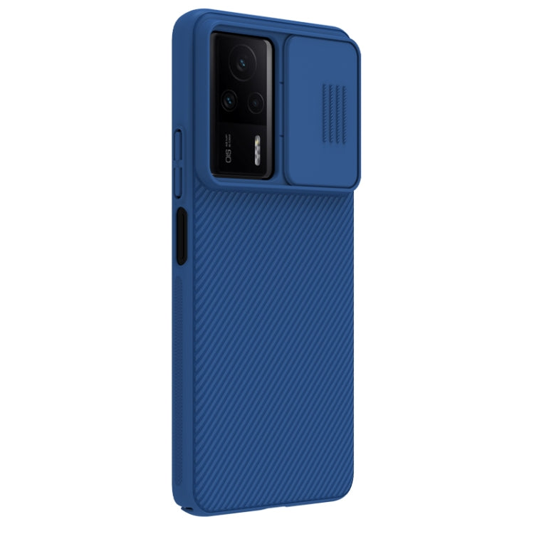 For Xiaomi Redmi K60E NILLKIN Black Mirror Series Camshield PC Phone Case(Blue) - Xiaomi Cases by NILLKIN | Online Shopping South Africa | PMC Jewellery | Buy Now Pay Later Mobicred