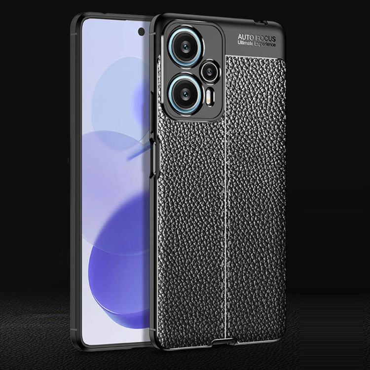 For Xiaomi Redmi Note 12 Turbo Litchi Texture Shockproof TPU Phone Case(Black) - free shipping - PMC TechLife - Order now!