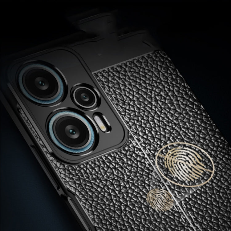 For Xiaomi Redmi Note 12 Turbo Litchi Texture Shockproof TPU Phone Case(Black) - free shipping - PMC TechLife - Order now!