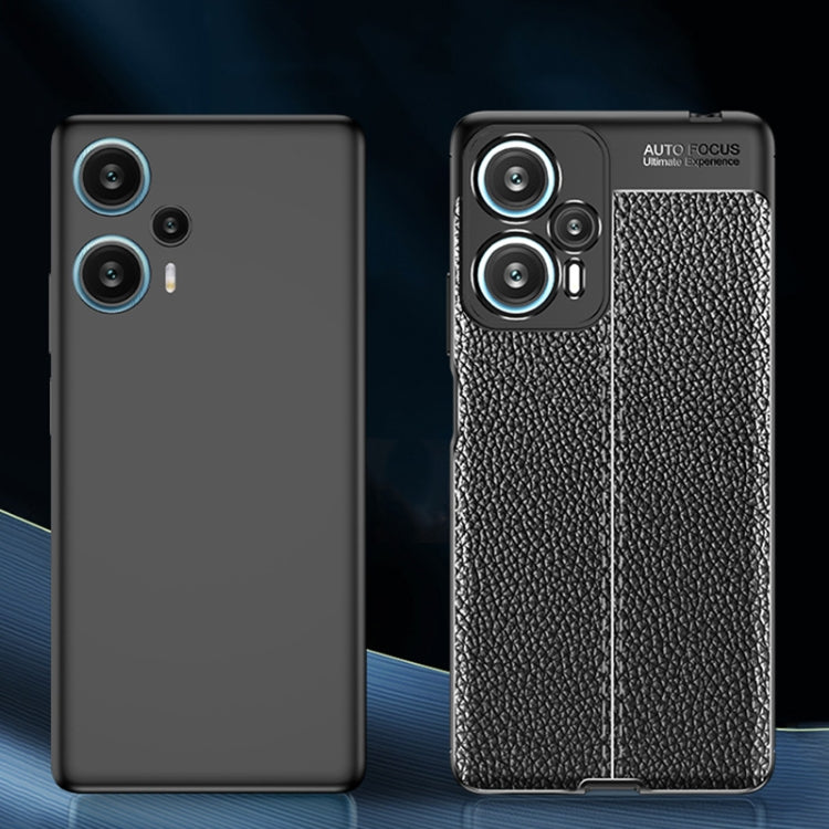For Xiaomi Redmi Note 12 Turbo Litchi Texture Shockproof TPU Phone Case(Black) - free shipping - PMC TechLife - Order now!