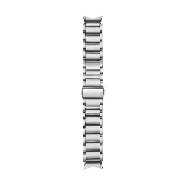 For Samsung Galaxy Watch5 / Watch5 Pro / Watch4 / Watch4 Classic Universal Titanium Alloy Three Plants Flat Buckle Watch Band(Silver) -  by PMC Jewellery | Online Shopping South Africa | PMC Jewellery