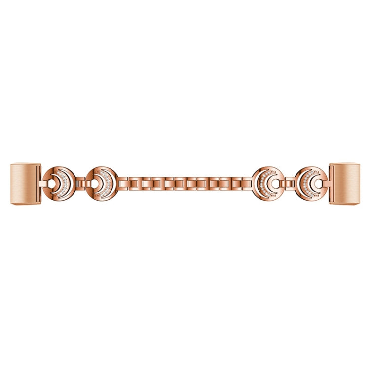 For Fitbit Charge 2 Sun Moon Star Diamond Metal Watch Band(Rose Gold) -  by PMC Jewellery | Online Shopping South Africa | PMC Jewellery