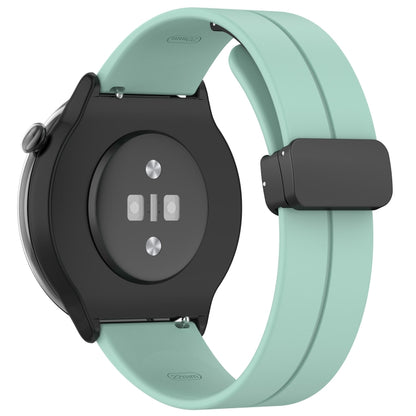 For Amazfit GTR Mini Magnetic Fold Clasp Black Buckle Silicone Watch Band(Teal) -  by PMC Jewellery | Online Shopping South Africa | PMC Jewellery