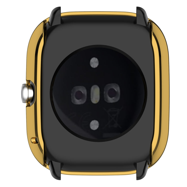 For Amazfit GTS4 Mini Full Coverage TPU Electroplating Watch Protective Case(Gold) -  by PMC Jewellery | Online Shopping South Africa | PMC Jewellery