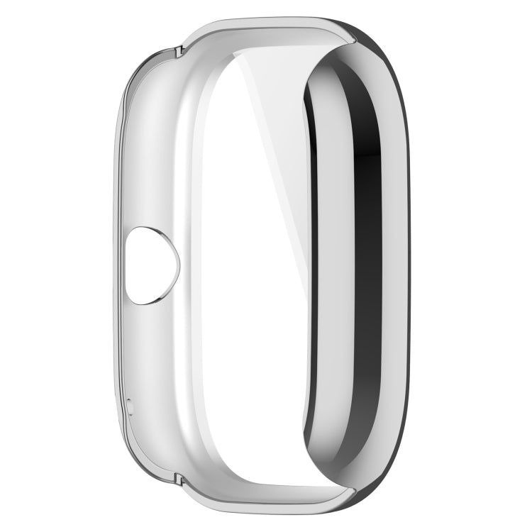 For Amazfit GTS4 Mini Full Coverage TPU Electroplating Watch Protective Case(Silver) -  by PMC Jewellery | Online Shopping South Africa | PMC Jewellery