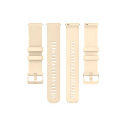 For Honor Watch GS 3i 22mm Small Plaid Texture Silicone Watch Band(Beige) -  by PMC Jewellery | Online Shopping South Africa | PMC Jewellery