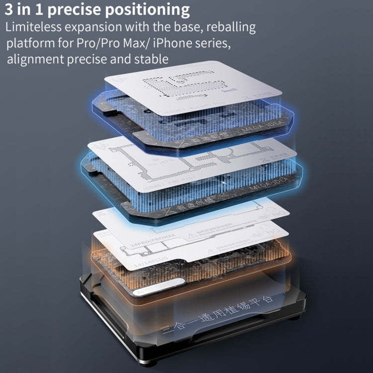 For Xiaomi 12S Ultra Qianli Mega-idea Multi-functional Middle Frame Positioning BGA Reballing Platform - free shipping - PMC TechLife - Order now!