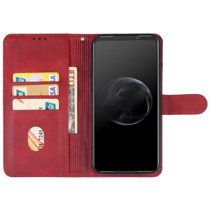 For Asus ROG Phone 7 Leather Phone Case(Red) - ASUS Cases by PMC Jewellery | Online Shopping South Africa | PMC Jewellery