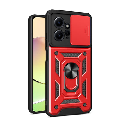 For Xiaomi Redmi Note 12 4G Global Sliding Camera Cover Design Phone Case(Red) - Note 12 Cases by PMC Jewellery | Online Shopping South Africa | PMC Jewellery