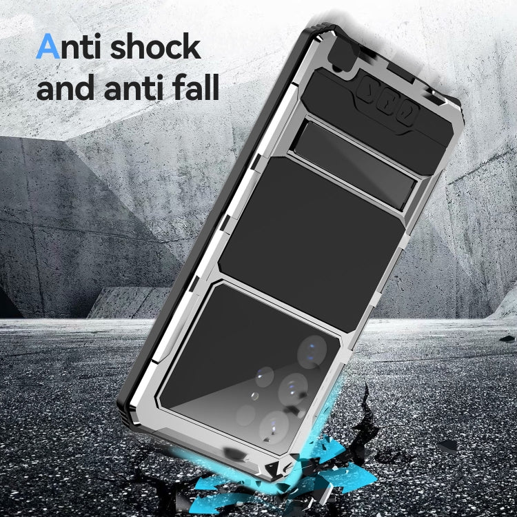 For Samsung Galaxy S23 Ultra 5G R-JUST RJ-56 3rd Gen Life Waterproof Dustproof Shockproof Phone Case(Silver) - Galaxy S23 Ultra 5G Cases by R-JUST | Online Shopping South Africa | PMC Jewellery | Buy Now Pay Later Mobicred