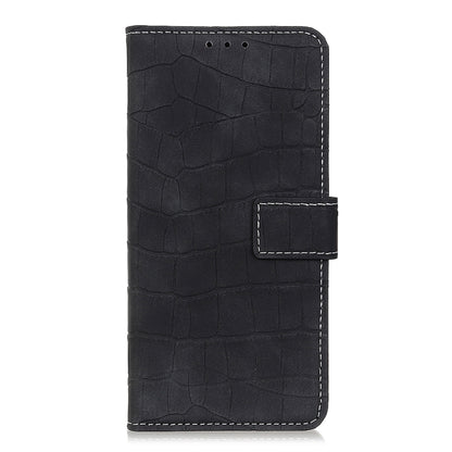 For Nokia C32 4G Magnetic Crocodile Texture Horizontal Flip Leather Phone Case(Black) - Nokia Cases by PMC Jewellery | Online Shopping South Africa | PMC Jewellery