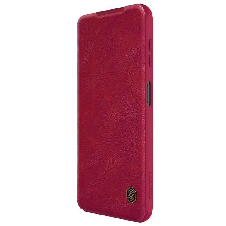 For Samsung Galaxy A14 4G NILLKIN QIN Series Pro Sliding Camera Cover Design Leather Phone Case(Red) - Galaxy Phone Cases by NILLKIN | Online Shopping South Africa | PMC Jewellery