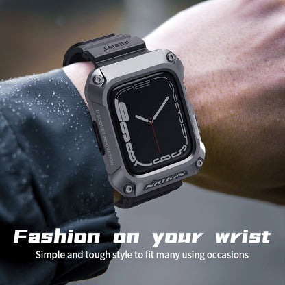 NILLKIN Ruidong Series Alloy + TPU Integrated Watch Band For Apple Watch Series SE 2&6&SE&5&4 44mm(Green) - Watch Bands by NILLKIN | Online Shopping South Africa | PMC Jewellery | Buy Now Pay Later Mobicred