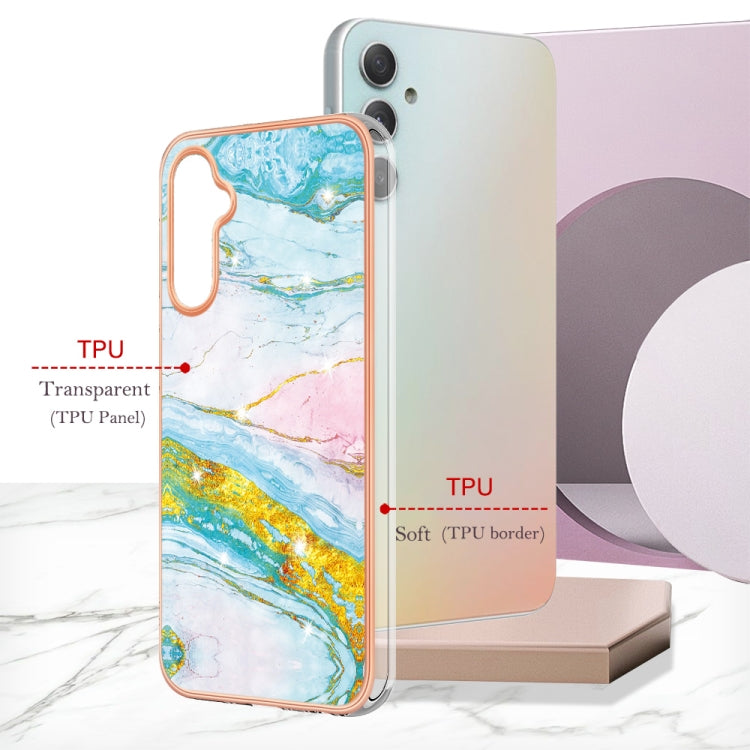 For Samsung Galaxy A24 Electroplating Marble Dual-side IMD Phone Case(Green 004) - free shipping - PMC TechLife - Order now!