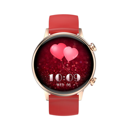 HK39 1.1 inch Smart Silicone Strap Watch Supports Bluetooth Call/Blood Oxygen Monitoring(Red) - Smart Wear by PMC Jewellery | Online Shopping South Africa | PMC Jewellery