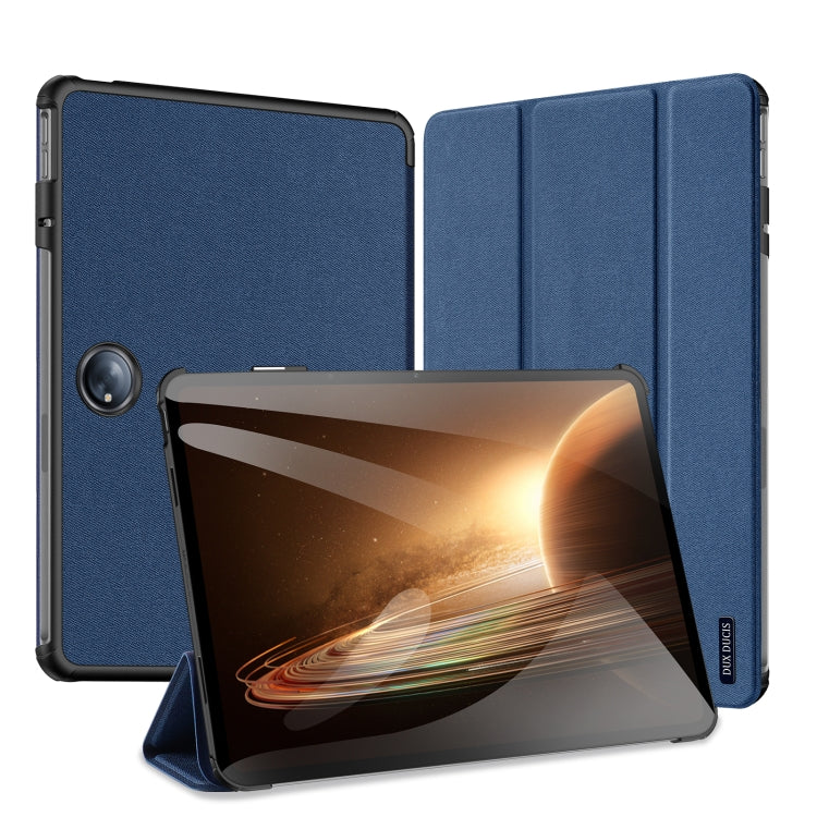 For OnePlus Pad / OPPO Pad 2 DUX DUCIS Domo Series Magnetic Flip Leather Tablet Case(Blue) - Others by DUX DUCIS | Online Shopping South Africa | PMC Jewellery