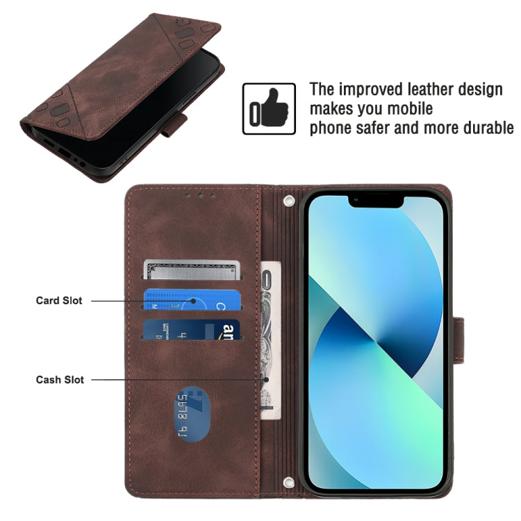 For Nokia G22 Skin-feel Embossed Leather Phone Case(Brown) - free shipping - PMC TechLife - Order now!