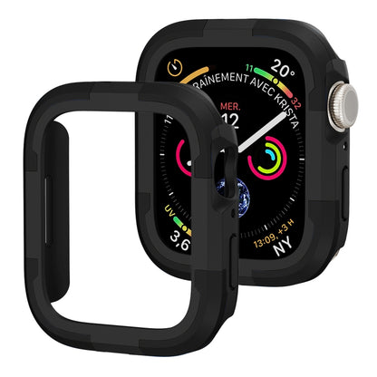 For Apple Watch Series 8 & 7 41mm Armor Frame Watch Case(Black) - Smart Wear by PMC Jewellery | Online Shopping South Africa | PMC Jewellery