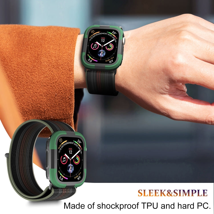 For Apple Watch Series 8 & 7 45mm Armor Frame Watch Case(Green) - Smart Wear by PMC TechLife | Online Shopping South Africa | PMC TechLife