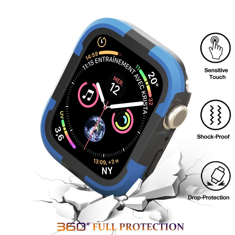 For Apple Watch Ultra 49mm Armor Frame Watch Case(Blue) - Smart Wear by PMC TechLife | Online Shopping South Africa | PMC TechLife