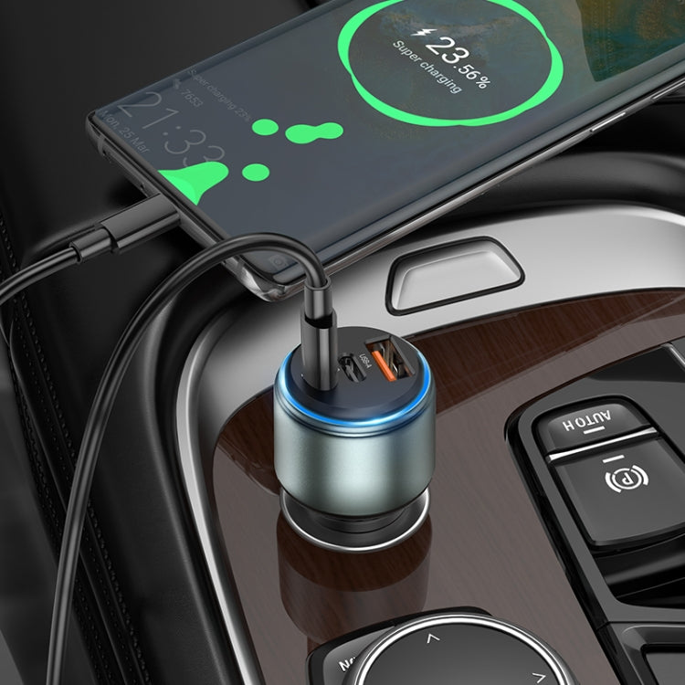 hoco NZ9 Galloper 95W Dual USB-C / Type-C + USB 3-port Car Charger(Black) - Car Charger by hoco | Online Shopping South Africa | PMC Jewellery