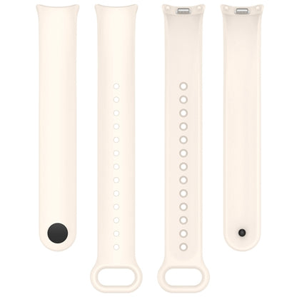 For Xiaomi Mi Band 8 Solid Color Stainless Steel Plug Replacement Watch Band (Starlight) - Watch Bands by PMC Jewellery | Online Shopping South Africa | PMC Jewellery