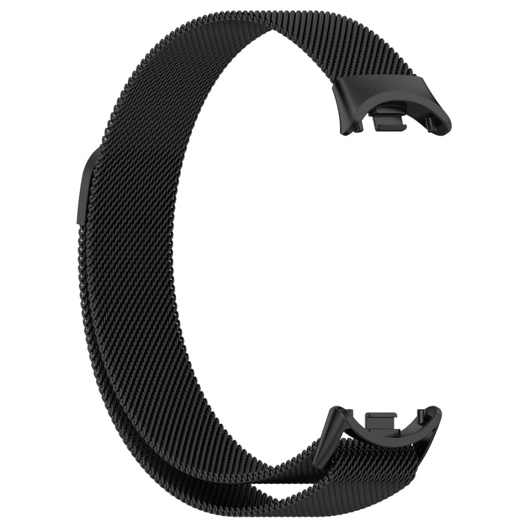 For Xiaomi Mi Band 8 Milanese Metal Watch Band(Black) - Smart Wear by PMC TechLife | Online Shopping South Africa | PMC TechLife