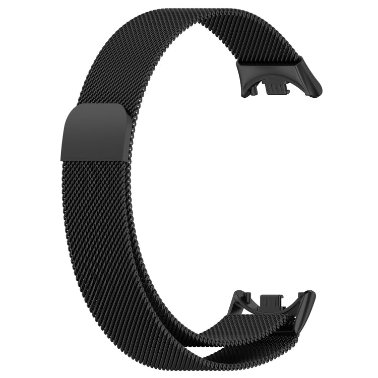 For Xiaomi Mi Band 8 Milanese Metal Watch Band(Black) - Smart Wear by PMC TechLife | Online Shopping South Africa | PMC TechLife