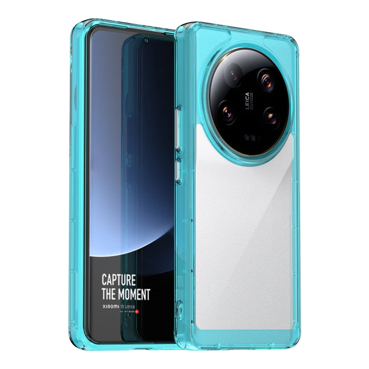 For Xiaomi 13 Ultra Colorful Series Acrylic + TPU Phone Case(Transparent Blue) - 13 Ultra Cases by PMC Jewellery | Online Shopping South Africa | PMC Jewellery