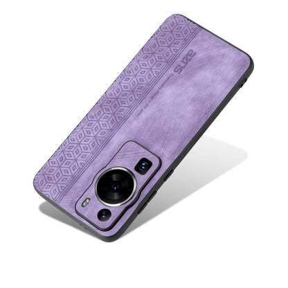 For Huawei P60 / P60 Pro AZNS 3D Embossed Skin Feel Phone Case(Purple) - Huawei Cases by AZNS | Online Shopping South Africa | PMC Jewellery