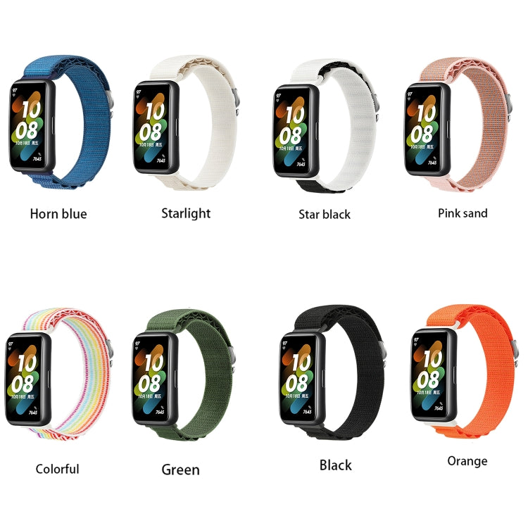 For Huawei Band 7 Loop Nylon Watch Band(Colorful) - Smart Wear by PMC Jewellery | Online Shopping South Africa | PMC Jewellery