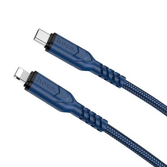 hoco X59 Victory PD 20W USB-C / Type-C to 8 Pin Charging Data Dable, Length:2m(Blue) - 2 in 1 Cable by hoco | Online Shopping South Africa | PMC Jewellery