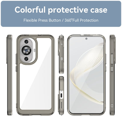 For Huawei Nova 11 Colorful Series Acrylic + TPU Phone Case(Transparent Grey) - Huawei Cases by PMC Jewellery | Online Shopping South Africa | PMC Jewellery