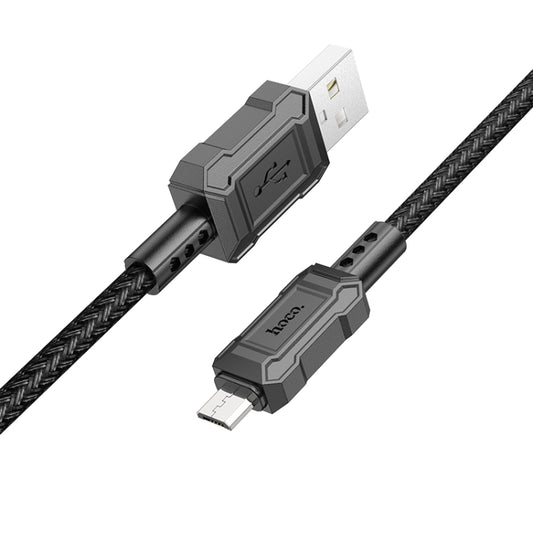 hoco X94 Leader 2.4A USB to Micro USB Charging Data Dable, Length:1m(Black) - Micro USB Cable by hoco | Online Shopping South Africa | PMC Jewellery
