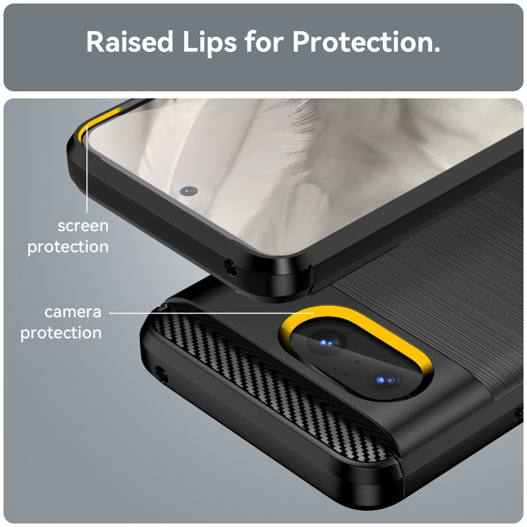 For Google Pixel 8 Carbon Fiber Brushed Texture TPU Case(Black) - free shipping - PMC TechLife - Order now!